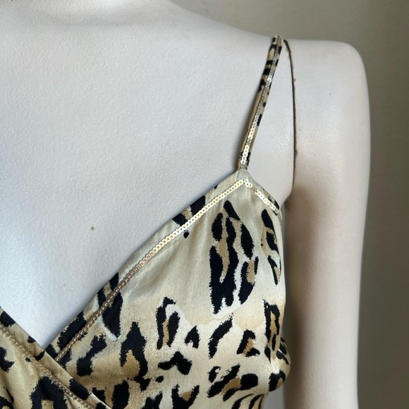 Blumarine Leopard Print Wrap Midi Dress - Picture 3 of 8